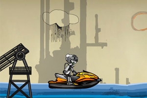 《机器人摩托艇》游戏画面1