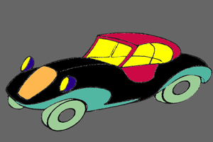 《第一辆车着色》游戏画面1