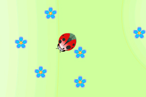 《瓢虫捕花》游戏画面1