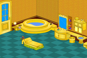 《黄金浴室逃脱》游戏画面1