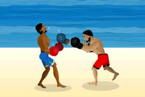 《海滩拳击赛》游戏画面1