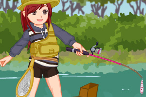 《钓鱼的艾丽》游戏画面1