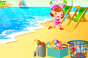 《清扫海滩》游戏画面1