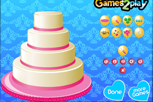 《鲜花婚礼蛋糕》游戏画面1