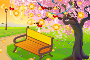 《装饰美丽樱花树》游戏画面1