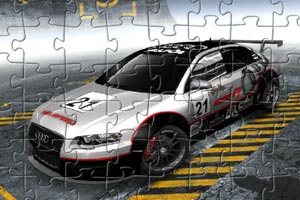《奥迪A4汽车拼图》游戏画面1