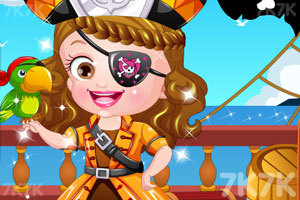 《可爱宝贝的海盗装》游戏画面2
