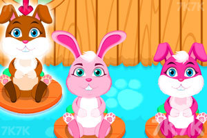 《小兔子美容化妆》游戏画面2