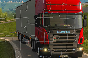 《斯堪尼亚大卡车拼图》游戏画面1