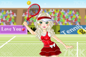 《网球女孩换装》游戏画面1