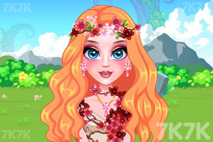 《精灵公主的花朵装扮》游戏画面1