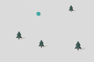 《雪山滚球》游戏画面1