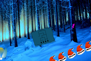 《圣诞节逃出恐怖森林》游戏画面1