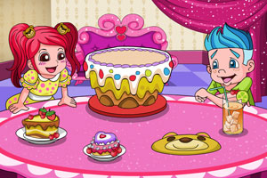 多彩的生日蛋糕
