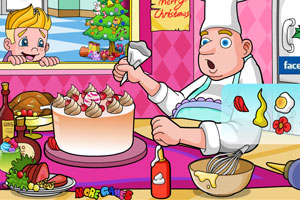 《诱人的圣诞节蛋糕》游戏画面1