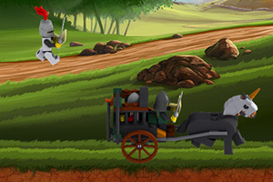 《乐高骑士追马车》游戏画面1