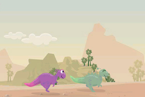 《恐龙赛跑》游戏画面1