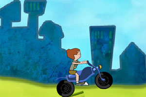 《小屁孩骑摩托》游戏画面1