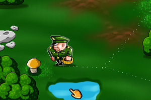 《采蘑菇的贝雷帽》游戏画面1