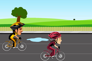《自行车竞速》游戏画面1
