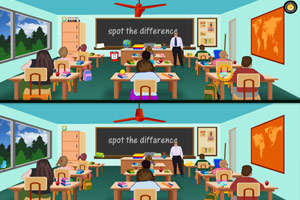 《教室找不同》游戏画面1