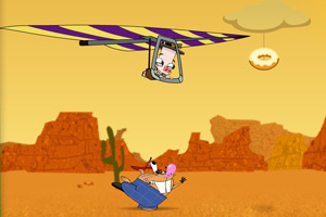《食物滑翔伞》游戏画面1