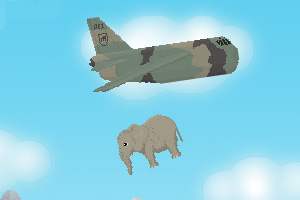 大象从天而降