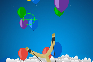 《弹弓射气球》游戏画面1