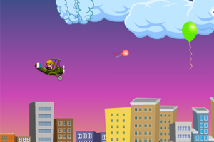 《飞行员打气球》游戏画面1