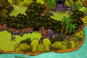 《小女孩丛林之旅》游戏画面1