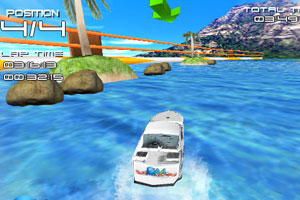 《3D极速赛艇》游戏画面1