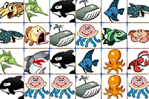 《海洋小动物连连看》游戏画面1