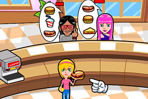 《美眉汉堡店》游戏画面1