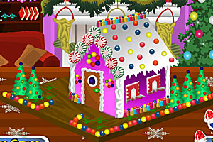 《漂亮圣诞姜饼屋》游戏画面1
