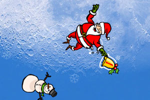 《圣诞老人高空降落》游戏画面1