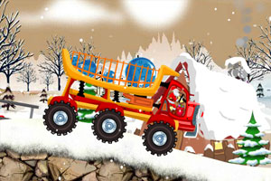 《圣诞卡车运礼物2无敌版》游戏画面1