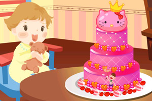 《宝宝一岁生日蛋糕》游戏画面1