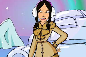 《雪地里的美女》游戏画面1