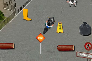 《城市摩托停车》游戏画面1