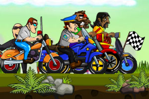 《乡村摩托车赛无敌版》游戏画面1