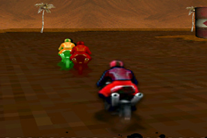 《泥道摩托车赛》游戏画面1