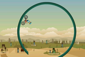 《自行车技巧障碍赛》游戏画面1