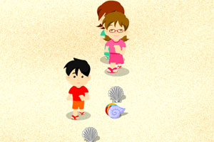 《疯狂海滩捡贝壳》游戏画面1
