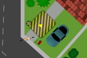 《送信员自行车停车》游戏画面1