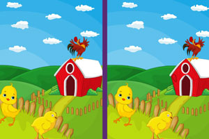 《农场母鸡找茬》游戏画面1