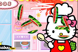 《凯蒂猫切水果》游戏画面1