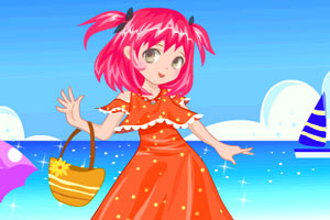 《可爱海滩女生》游戏画面1