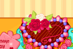 《可爱桃心蛋糕》游戏画面1