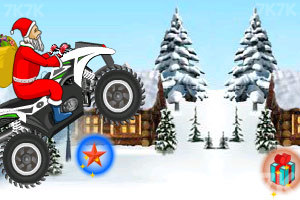 《圣诞老人冰山摩托》游戏画面7