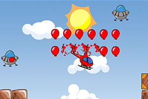 《飞机撞气球2》游戏画面1
